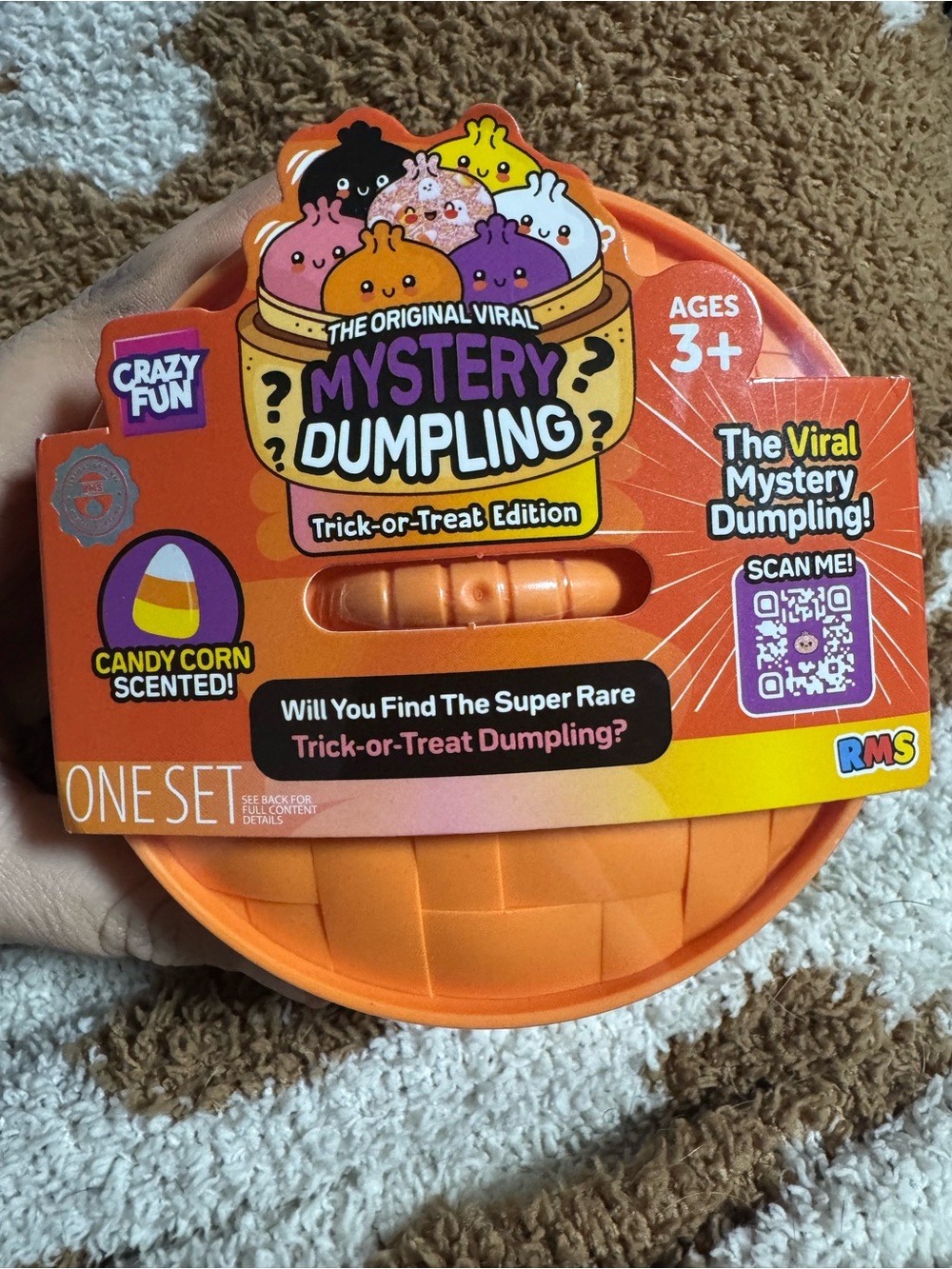 RMS Crazy Fun Trick or Treat Mystery Dumpling squishy toy, new